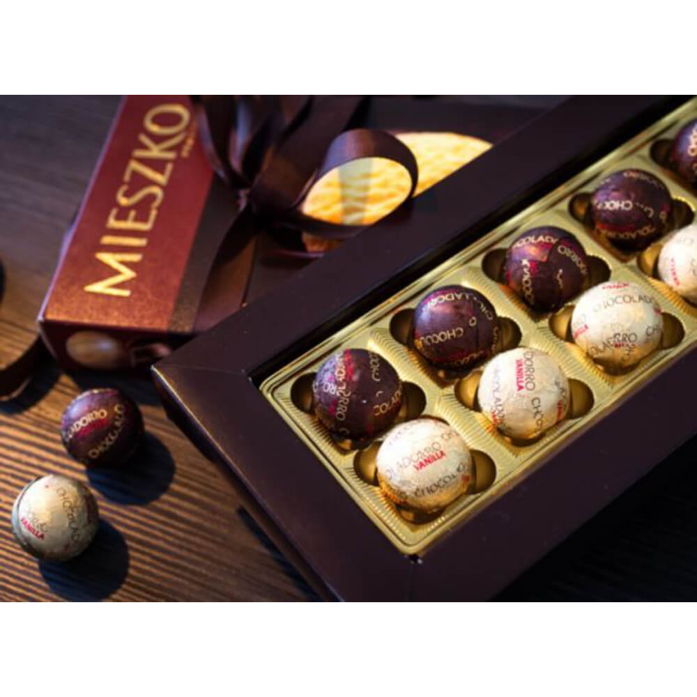 Шоколадови пралини Mieszko Chocoladorro и ванилия, 178 гр - eMAG.bg