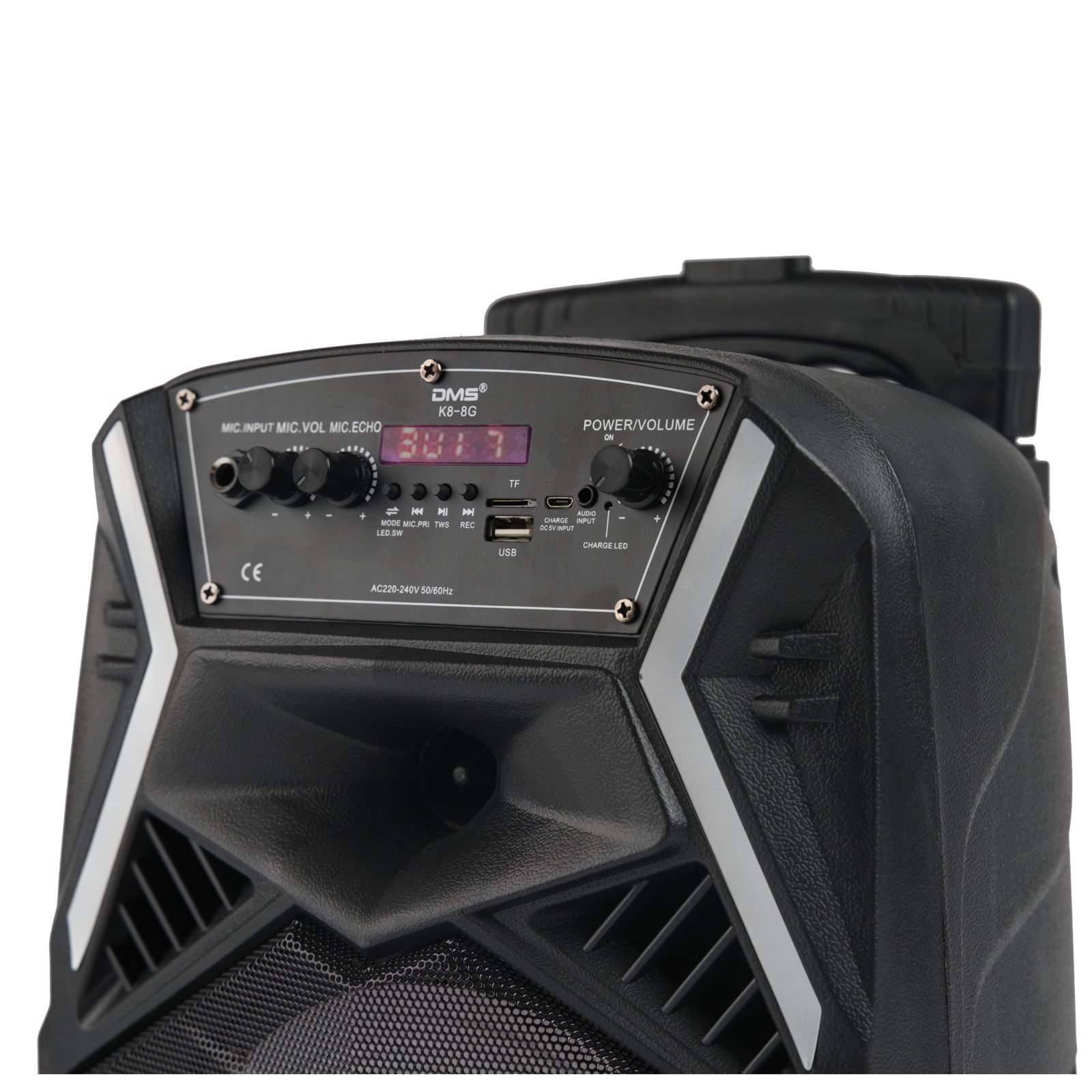 Boxa portabila tip troler 400 W, cu bluetooth, microfon, telecomanda ...