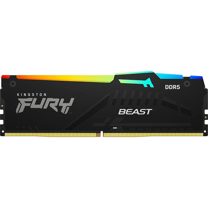 ΠΠ°ΠΌΠ΅Ρ Kingston FURY Beast RGB EX Black 16GB DDR5 5200MHz CL36