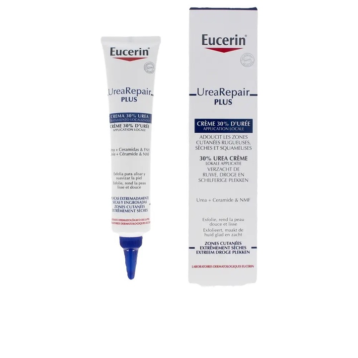 Crema de corp reparatoare imbogatita cu 30% Uree, Eucerin, Urearepair Plus, Unisex, 75 ml