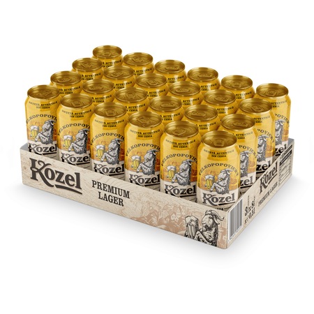 Bere blonda Kozel Premium, doza, 24 x 0.5l