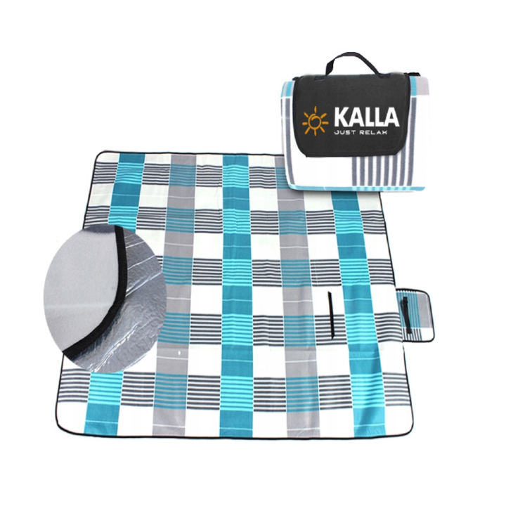Одеяло за пикник, с изолация Kalla, Размери 200x200 см, Многоцветен