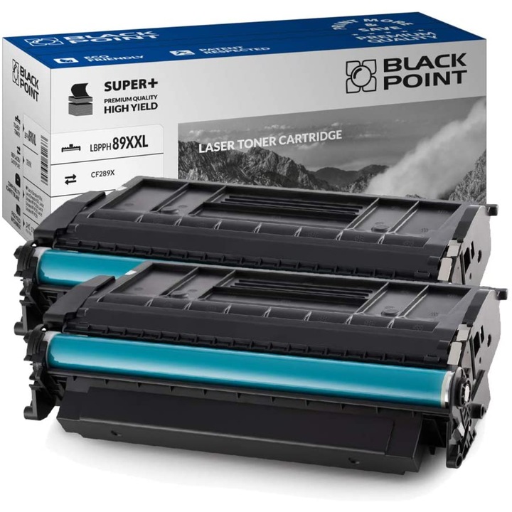Black Point, CF289X 2db toner , kompatibilis a HP LaserJet Enterprise M507dn / M507x / MFP M528dn / MFP M528f / MFP M528z készülékekkel, fekete