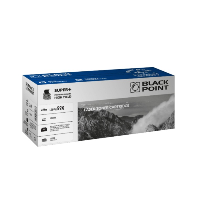 Black Point, CF259X toner, kompatibilis a HP LaserJetProMFP M428dw / M428fdn / M428fdw / M404dn / M404dw / M404n / M404n / M3040 nyomtatóval, fekete