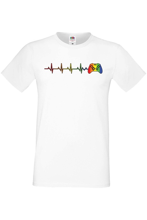 Férfi póló Budapest Pride felvonulás LGBTQ Tralala Gaymer 2, Fehér