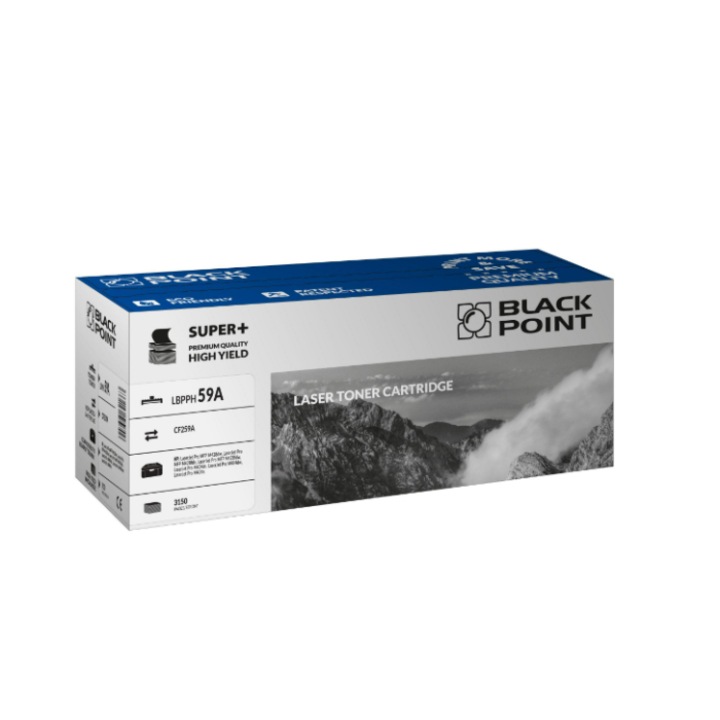 Black Point, CF259A toner, kompatibilis a HP LaserJetPro MFP M428dw / M428fdn / M428fdw / M404dn / M404dw / M404n / M304 készülékkel, fekete