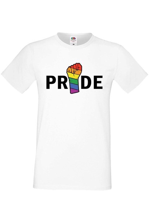 Férfi póló Budapest Pride felvonulás LGBTQ Tralala Pride 7, Fehér