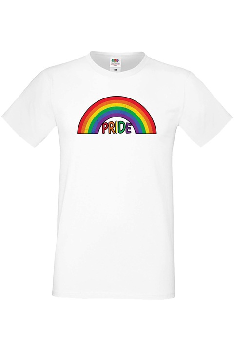 Férfi póló Budapest Pride felvonulás LGBTQ Tralala Pride Rainbow, Fehér