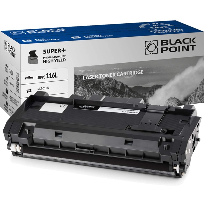 Black Point, MLT-D116L toner, kompatibilis Samsung SL-M2625 / SL-M2825ND / SL-M2825DW / SL-M2675FN / SL-M2875FD / SL-M2875FW / SL-M2875ND / SL-M2885FW / SL-M2835DW készülékekkel, fekete