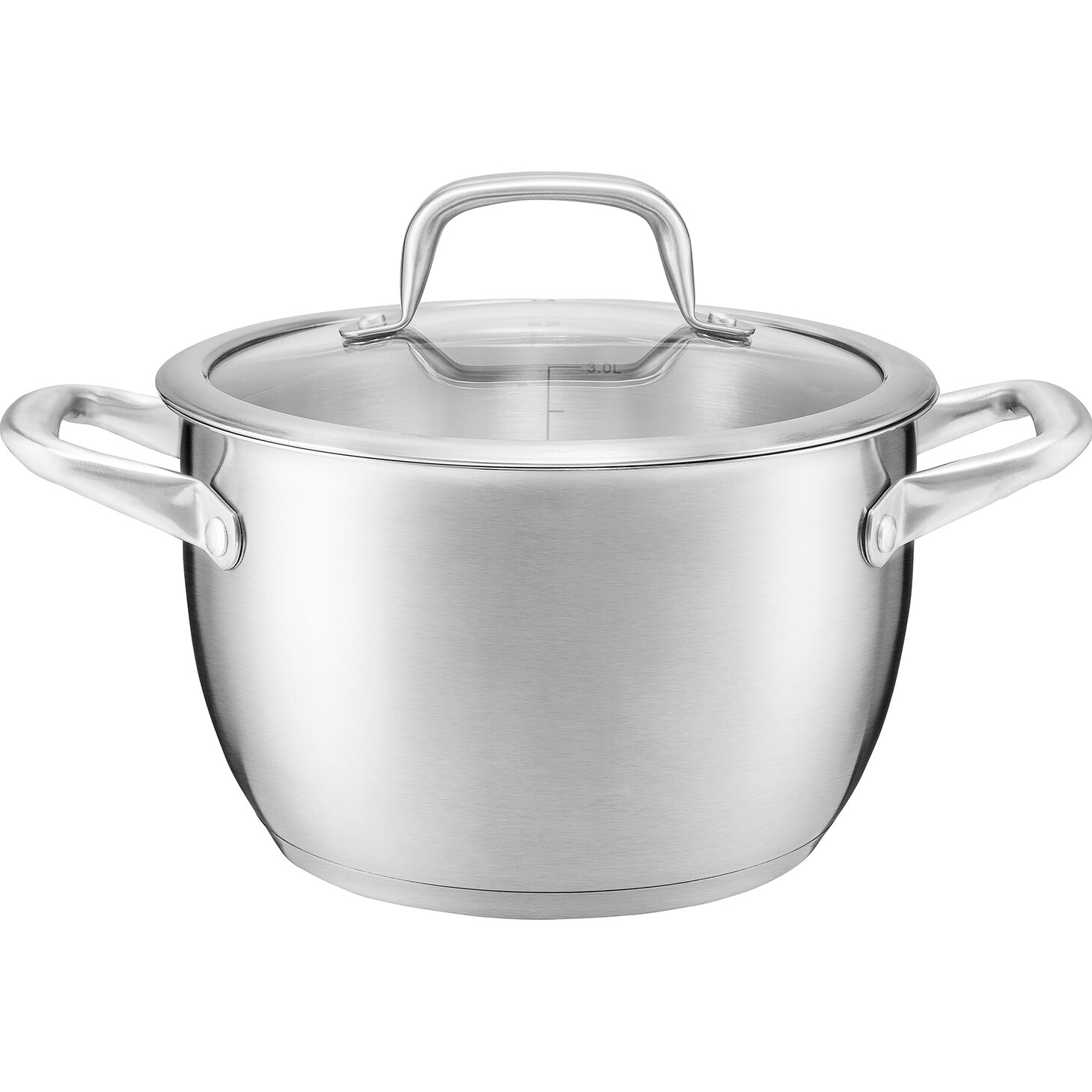 Oala cu capac sticla Ambition Cameron+, 20 cm/3.7 l