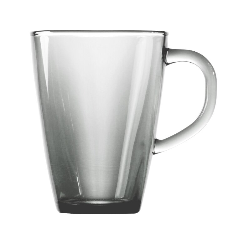 Cana din sticla cu maner Domotti, 310 ml