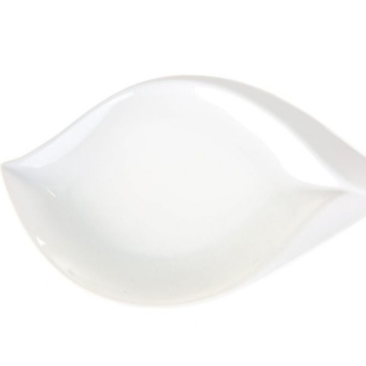 Platou servire Ambition Salsa, 22x13cm, portelan, alb