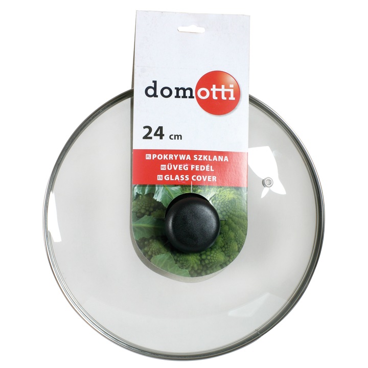 Капак Domotti, Стъклен, 24 cм