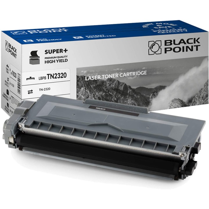Black Point TN-2320 toner, kompatibilis a Brother DCP: L2500D, L2560DW L2520DW L2540DN Brother HL L2340DW / L2360DN / L2300D / L2365DW / MFC L2700DN / L2700DW / L2740DW / L2720DW készülékkel, fekete
