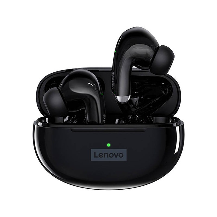 Vezeték nélküli fülhallgató Lenovo LP5 TWS, Bluetooth V5.0, fekete