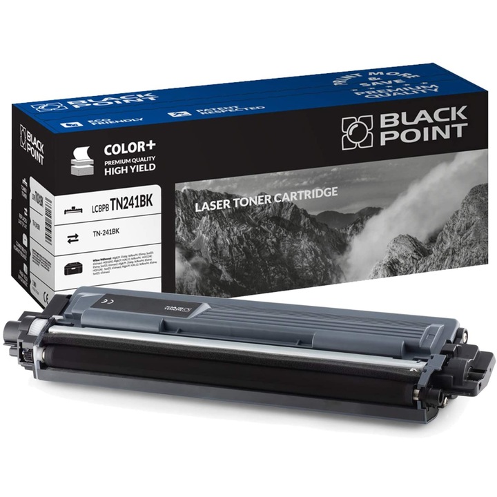 Black Point, TN-241 toner, kompatibilis a Brother MFC-9332CD / MFC-9332CDW / MFC-9140CDN / MFC-9142CDN / HL-3140CW / HL-3142CDW / HL-3152CDW / HL-3170CDW / HL-3170CDW1 / DWWCD90 készülékekkel, Fekete