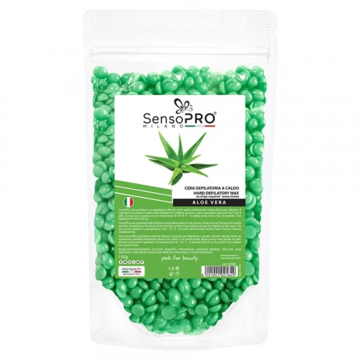 Восък за епилатор SensoPRO Milano Aloe Vera Granules, 100g