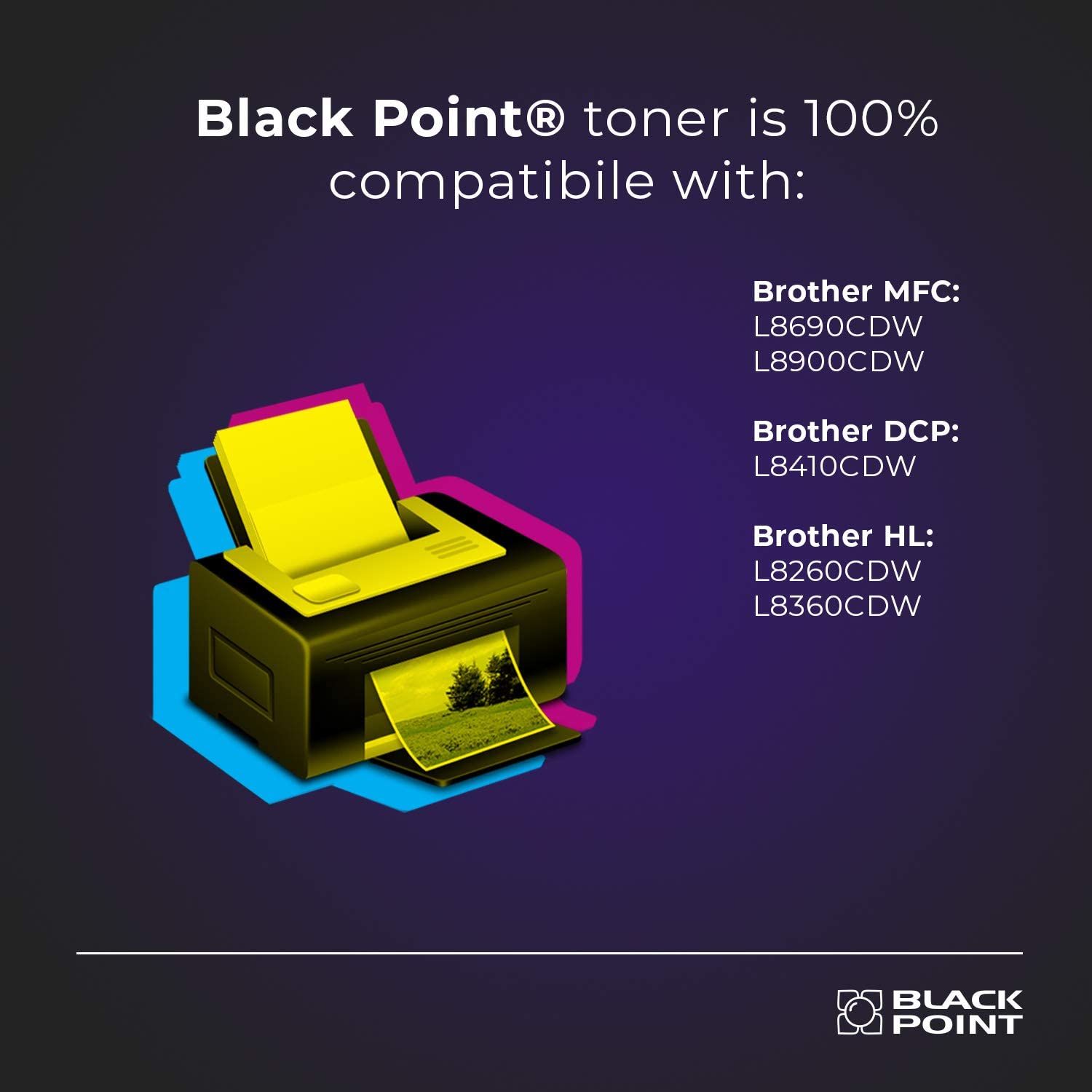 Toner Compatible Brother TN-423 – Lot 3 Couleurs (Cyan, Magenta, Jaune) – Pour Imprimantes DCP-L8410CDW, HL-L8260CDW, Etc.