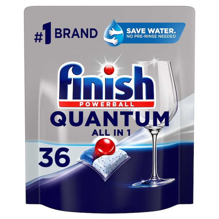 Finish Powerball Quantum All in 1 mosogatógép-kapszula, Regular, 36 db