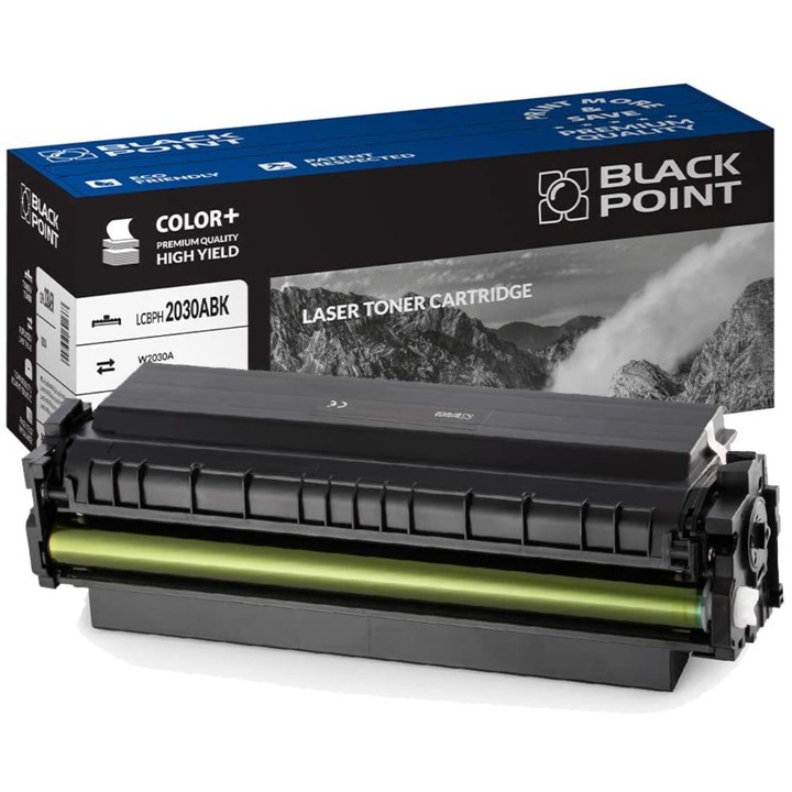 Black Point, W2030A nyomtatófesték, kompatibilis a HP LaserJet Pro M454dn / M454dw / MFP M479dw / MFP M479fdn / MFP M479fdw / MFP M479fnw készülékekkel, fekete