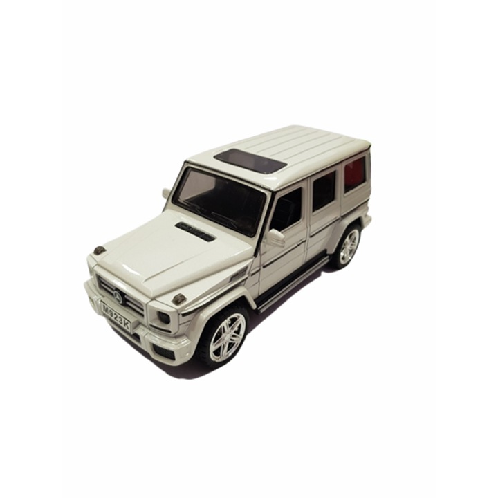 Играчка Кола, Mercedes-Benz AMG, Метална, Бяла, 19х8,5х7,5
