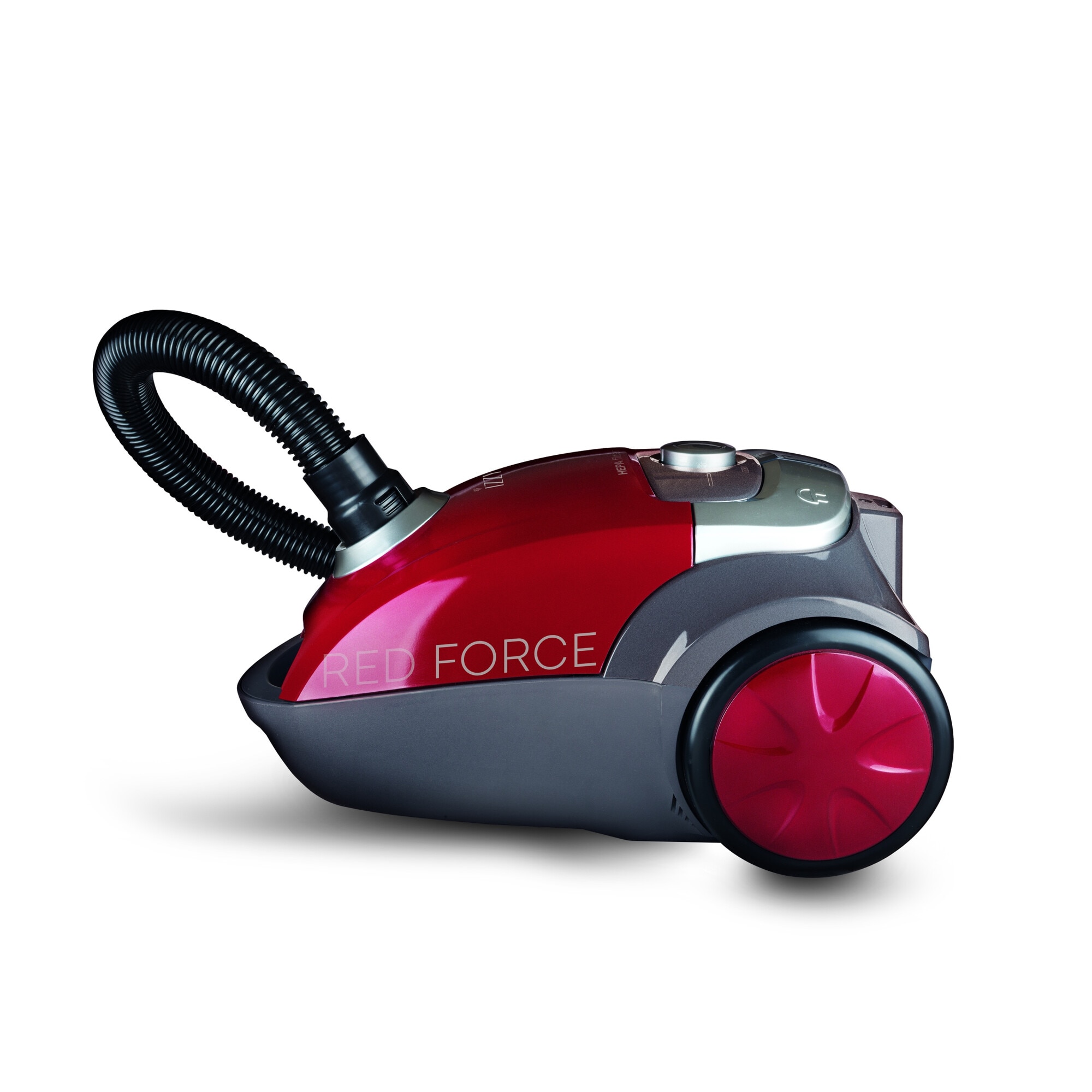 Aspirator cu sac, Red Force ΑC 1108, Cu filtru HEPA lavabil, sac de 4Lt capacitate sac si indicator de schimbare