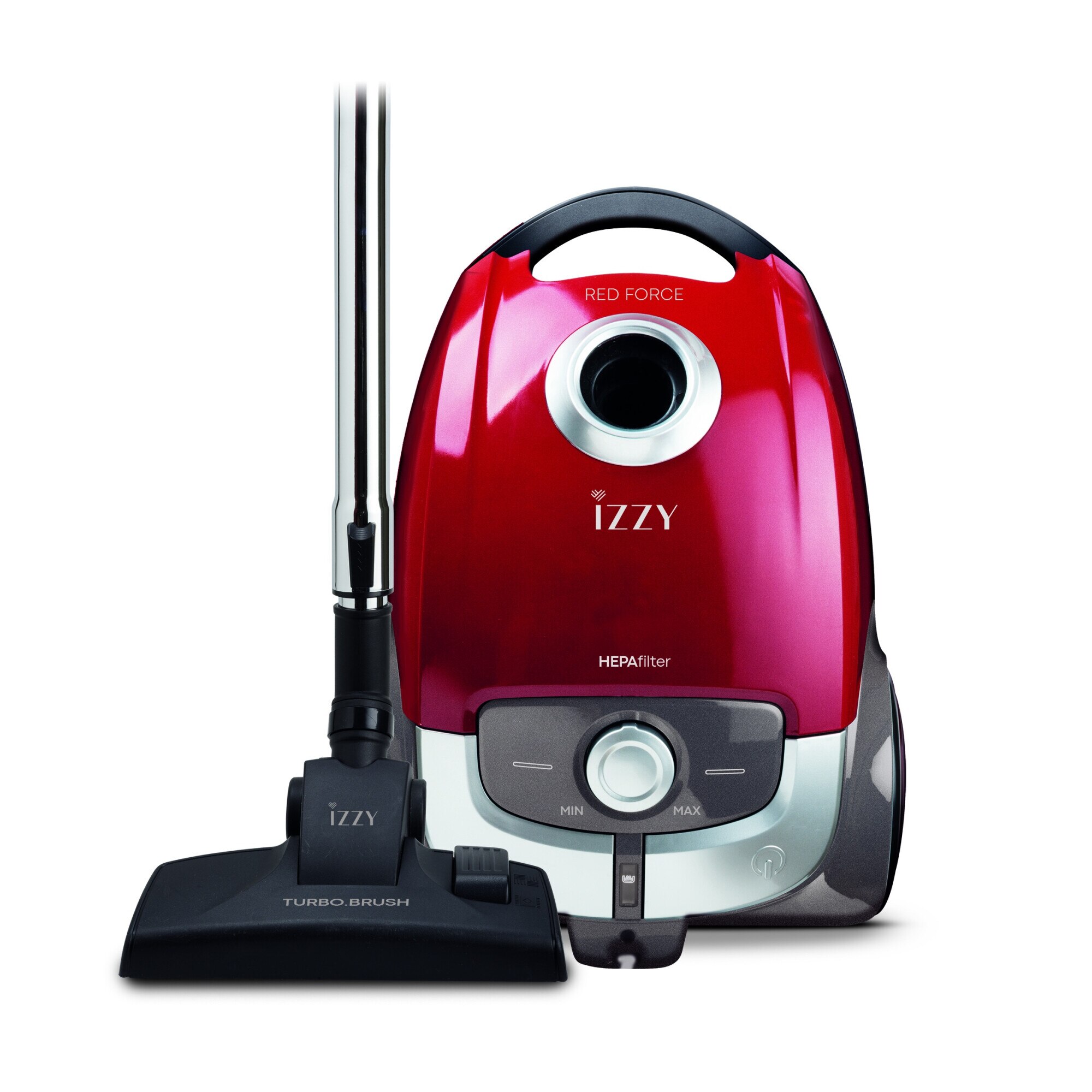 Aspirator cu sac, Red Force ΑC 1108, Cu filtru HEPA lavabil, sac de 4Lt capacitate sac si indicator de schimbare
