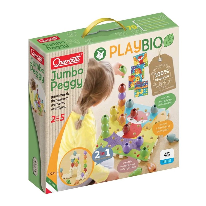 Игра Quercetti Jumbo Peggy Bio