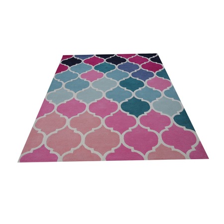 Covor Colors Bedora, 160x230 cm, 100% lana, multicolor, finisat manual