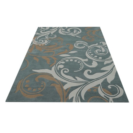 Covor Waves Bedora, 160x230 cm, 100% lana, multicolor, finisat manual