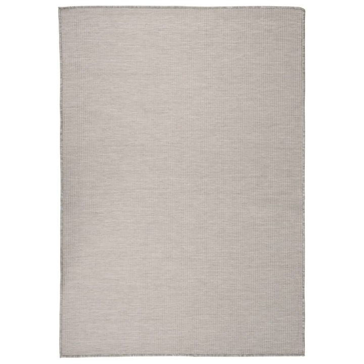 Covor de exterior vidaxL, gri taupe, 160 x 230 cm, tesatura plata