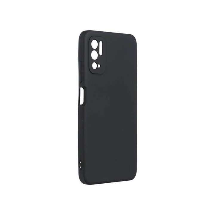 Forcell Silicon Lite hátlap Xiaomi Redmi Note 11 telefonhoz, Alcantara belső, fekete