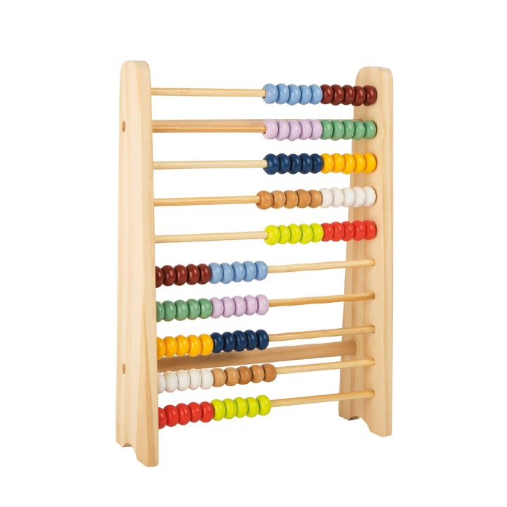 Броячки за деца Small Foot Design, Дърво, +4 години, 20x6x28 см, Многоцветни