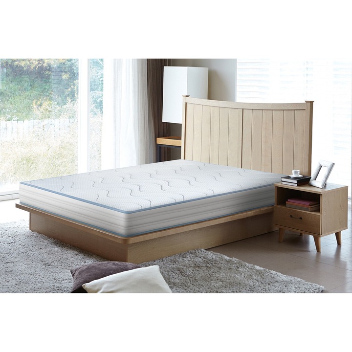Ортопедичен матрак, GREEN FUTURE, Argentum Therapy, 170x180x18см, полиуретанова мемори пяна 2см, обръщащ се, нишка със сребърни йони, средна твърдост