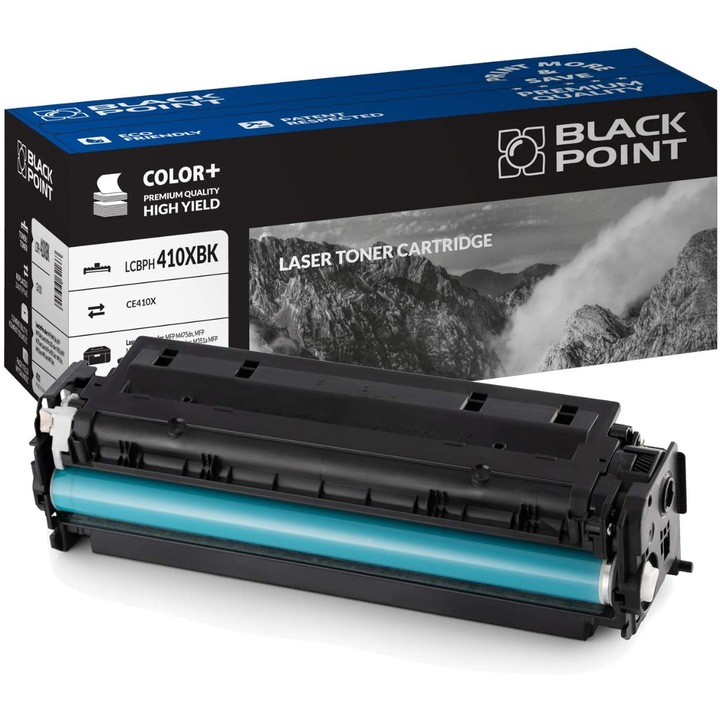 Black Point, CE410X toner, kompatibilis a HP LaserJetPro MFP M475dn / MFP M475dw / M351a / MFP M375nw / M451dn / M451nw / M451dw készülékkel, cián