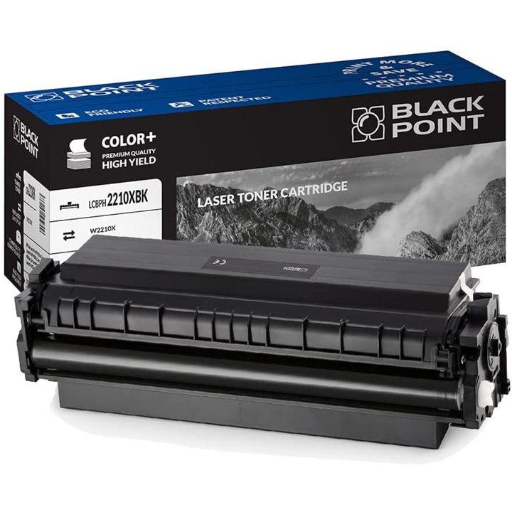 Black Point, W2210X toner, kompatibilis a HP Color Laser MFP M282nw / MFP M283fdn / M283fdw / M255dw / M255nw nyomtatóval, fekete