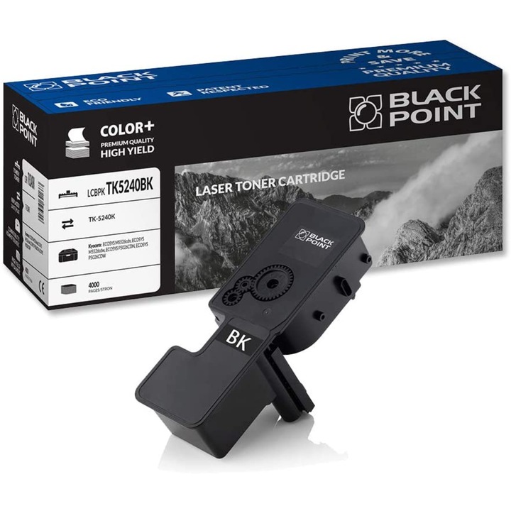 Black Point, TK-5240 toner, kompatibilis a Kyocera ECOSYS M5526cdn / M5526cdw / P5026CDN / P5026CDW készülékkel, fekete