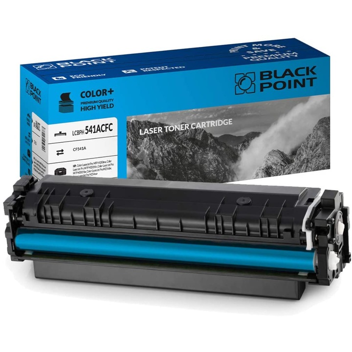 Black Point, CF541A toner, kompatibilis a HP Color Laserjet Pro MF80 M280nw / M281fdn / M281fdw / M254dw nyomtatóval, cián
