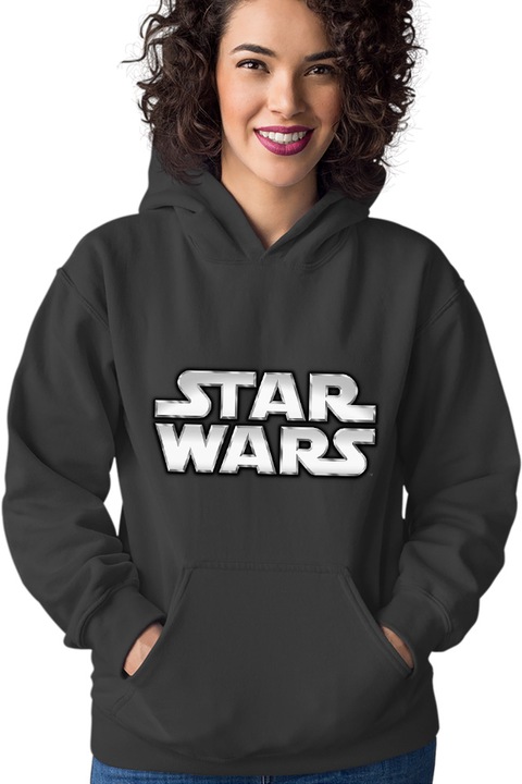 Hanorac dama Star Wars Logo Epic Space Opera, Negru