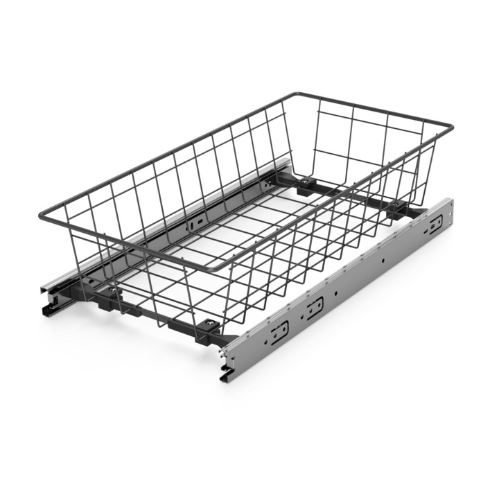 Cos din sarma cu glisiere Stolmet, Metal, Ajustabil, 51.5 x 43.5 x 17 cm, Antracit