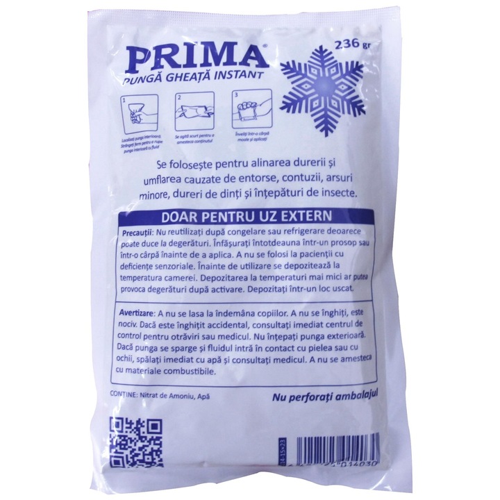 Set 5 Pungi gheata instant, dimensiunea15x23cm, gramaj 236gr, pentru uz extern