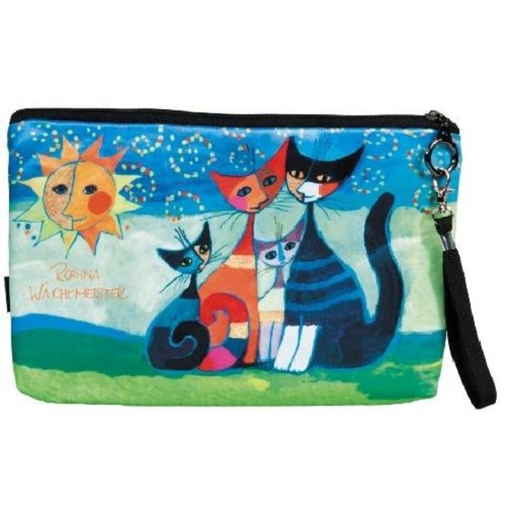Kozmetikai táska 25x3x17cm, polyester, Rosina Wachtmeister: Moment di Felicitá
