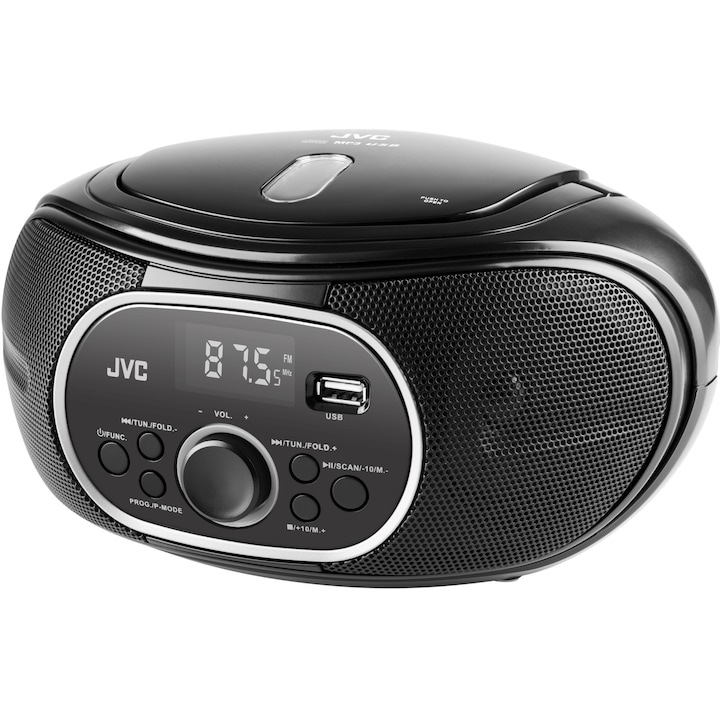 Аудио микросистема JVC RD-E221B, FM тунер, CD player, Черен