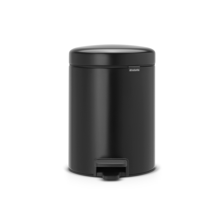 Cos de gunoi cu pedala, negru, inox, 5 l, NewIcon, Brabantia - 8710755112928