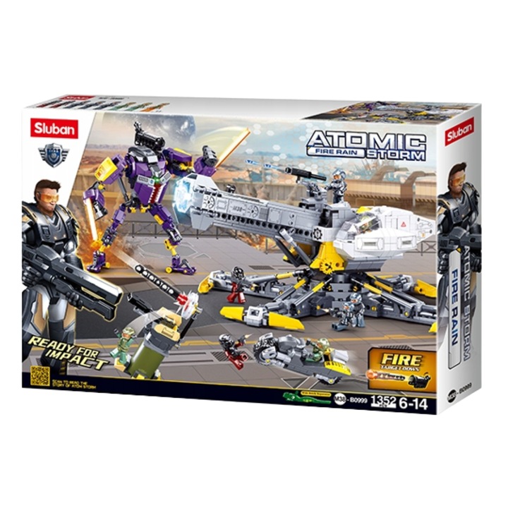 Set de constructie Sluban KOSMOS, Razboiul atomic Marea Batalie - B0999, G178951, 1352 piese