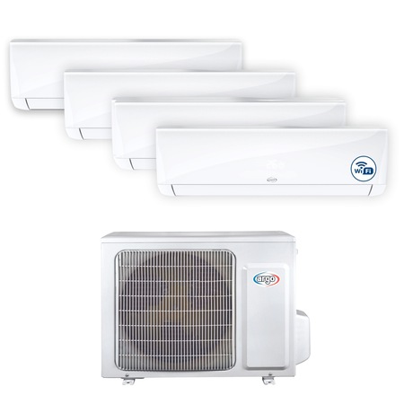 Sistem Aer Conditionat Argo Ecolight pentru 4 Incaperi, Capacitate Generala 8 kW, Multisplit, 2 x 9000 + 2 x 12000 BTU, WIFI, Functia iFEEL, Clasa A++/A+, Silentios, Functie Easy Clean, Auto Diagnoza