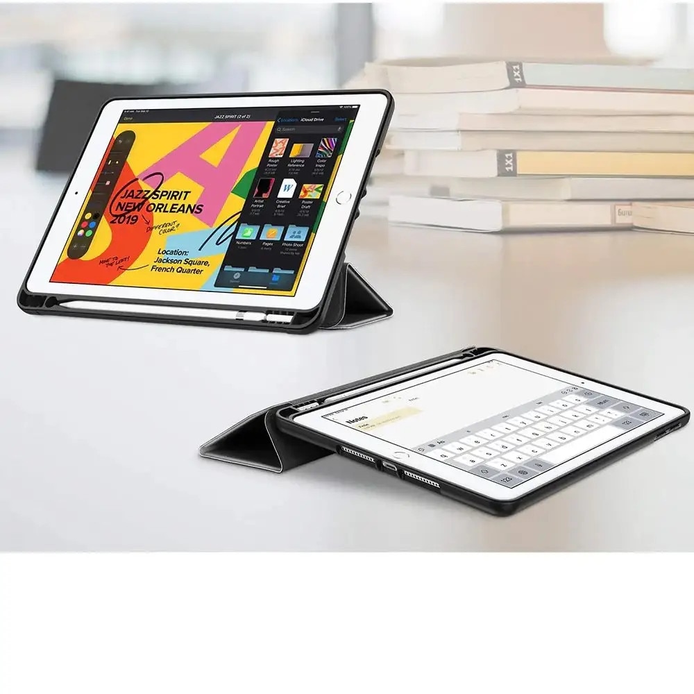 Husa Tech-Protect Smartcase Pen compatibila cu iPad 10.2 inch (2019/2020/2021) Navy Blue