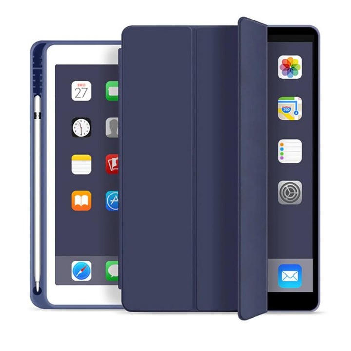 Калъф TECH-PROTECT smartcase Sc Pen за Apple iPad 10.2" 2019 / 2020 / 2021, Navy