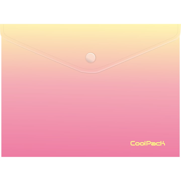 Папка с копче Coolpack, A4, Gradient Peach, Многоцветен