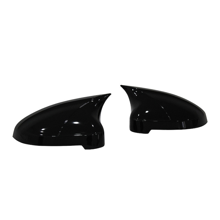 Set 2 capace oglinda model JOKER tunning dedicate Volkswagen Passat an 2006-2010, fabricate din ABS culoare negru lucios din turnare, montaj prin lipire peste capacul existent